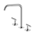 Nero Mecca Lever Bath/Kitchen Set Edge Spout Chrome