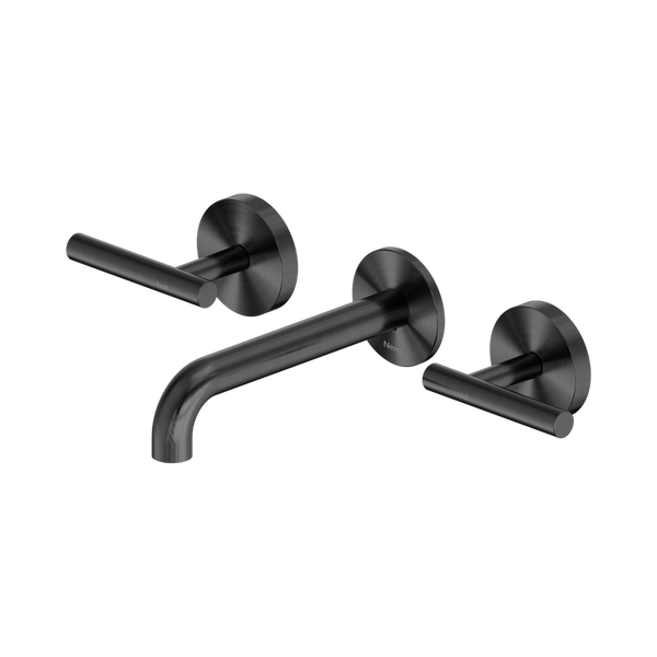 Nero Mecca Lever Wall Basin/Bath Set 160mm Spout (Complete Kit) Gunmetal