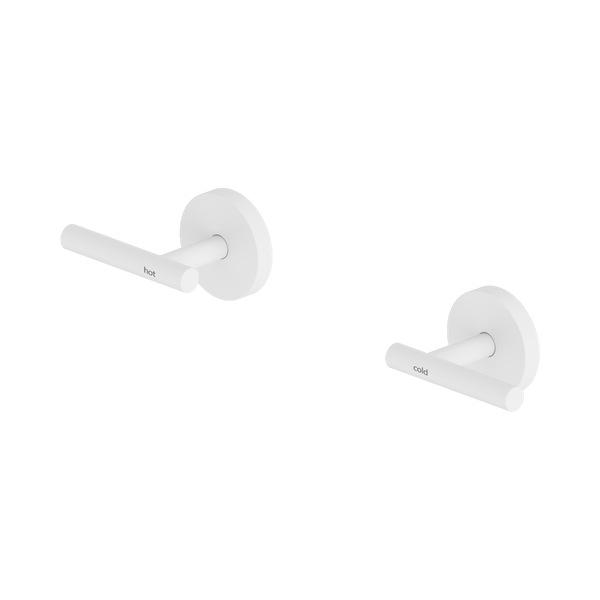 Nero Mecca Lever Wall Top Assembly Matte White