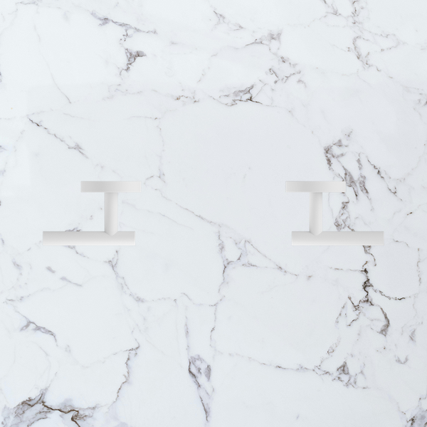 Nero Mecca Lever Wall Top Assembly Matte White