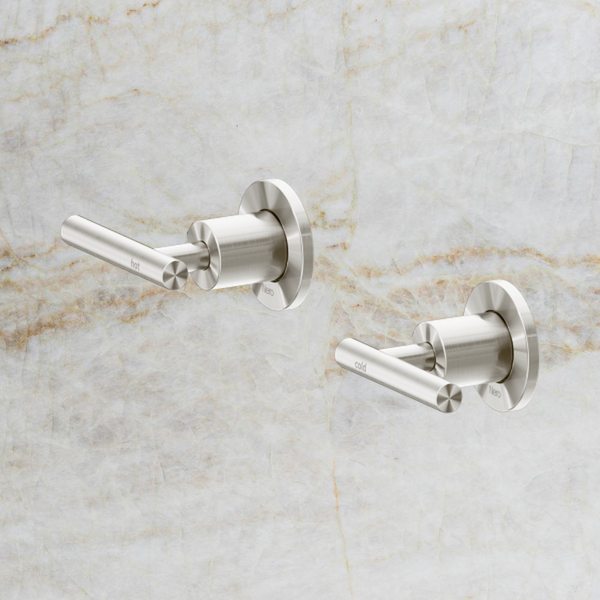 Nero Mecca Lever Wall Top Assemblies Shallow Fit Brushed Nickel