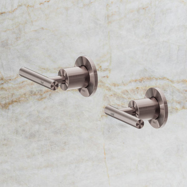 Nero Mecca Lever Wall Top Assemblies Shallow Fit Brushed Bronze