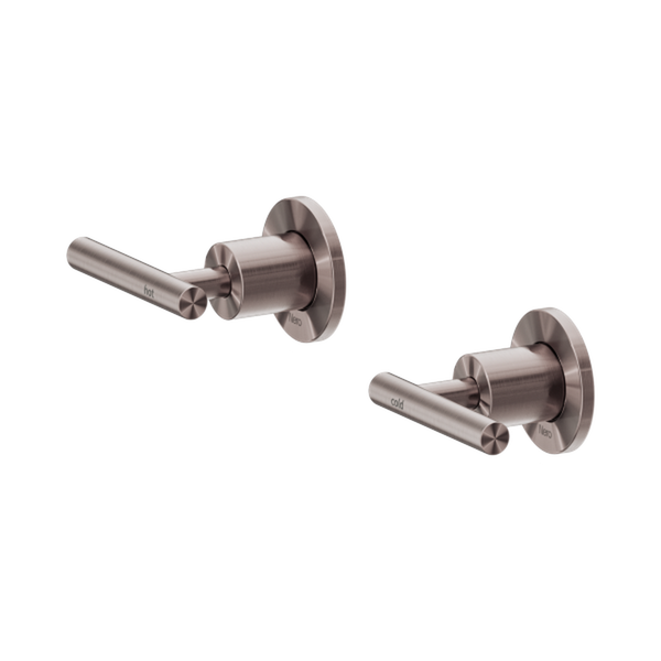 Nero Mecca Lever Wall Top Assemblies Shallow Fit Brushed Bronze