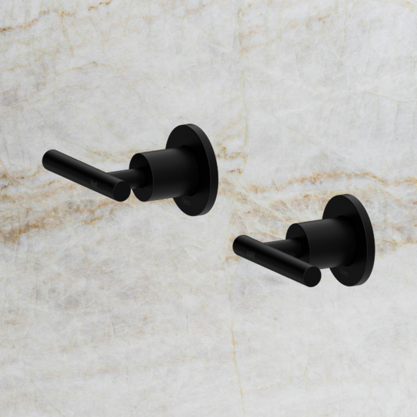 Nero Mecca Lever Wall Top Assemblies Shallow Fit Matte Black