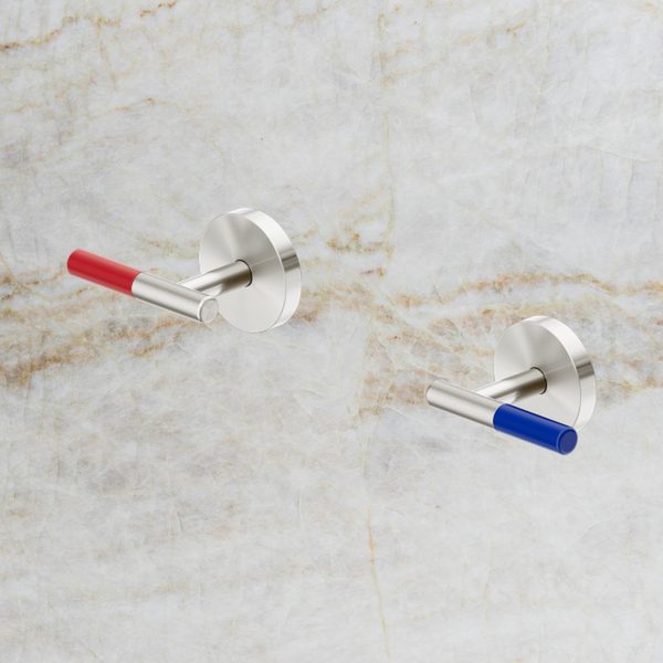 Nero Mecca Care Lever Wall Top Assemblies Brushed Nickel