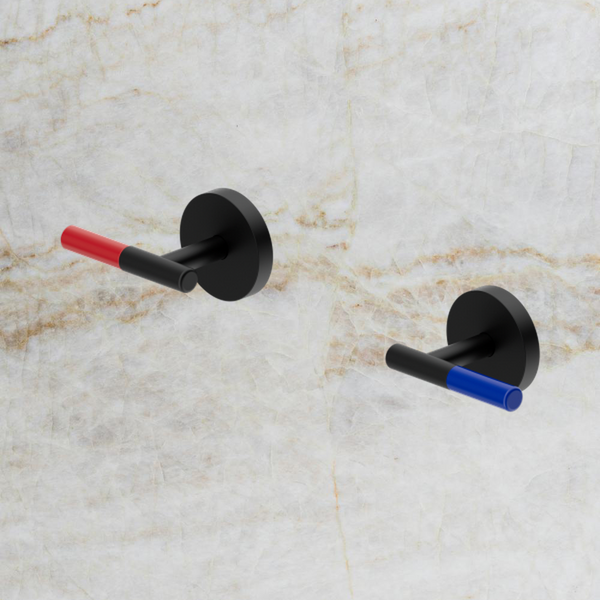 Nero Mecca Care Lever Wall Top Assemblies Matte Black