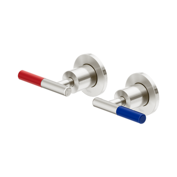 Nero Mecca Care Lever Wall Top Assemblies Shallow Fit Brushed Nickel