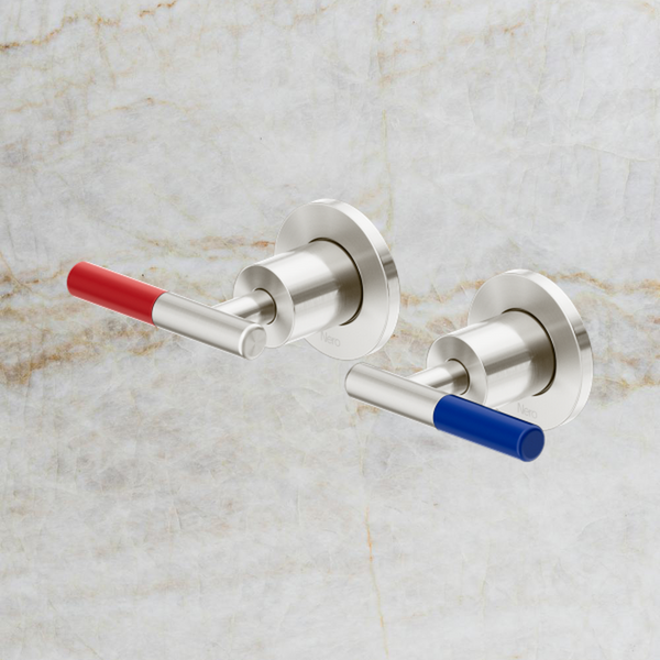 Nero Mecca Care Lever Wall Top Assemblies Shallow Fit Brushed Nickel
