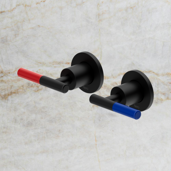 Nero Mecca Care Lever Wall Top Assemblies Shallow Fit Matte Black