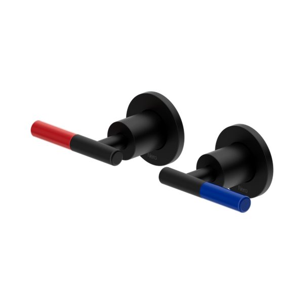 Nero Mecca Care Lever Wall Top Assemblies Shallow Fit Matte Black
