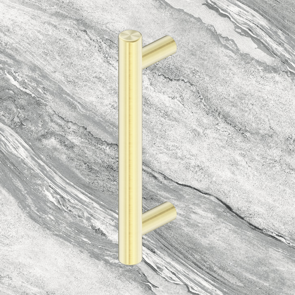 Nero Mecca Pull Handle 130mm Brushed Gold