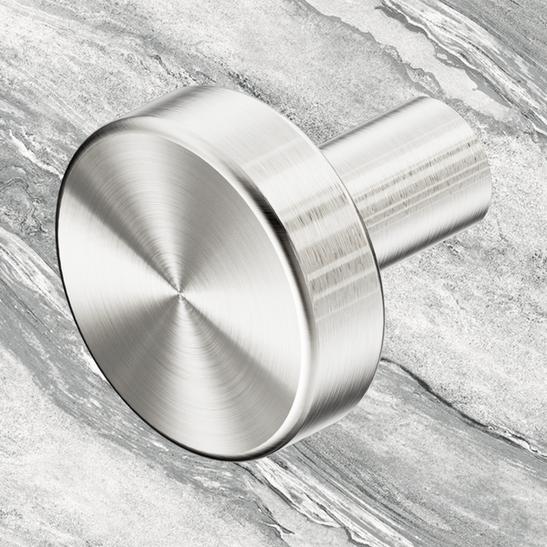 Nero Mecca Cabinet Knob 26mm Brushed Nickel