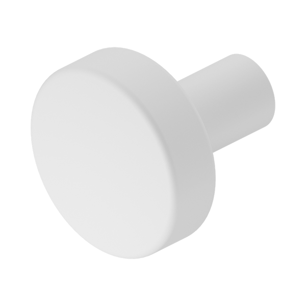 Nero Mecca Cabinet Knob 26mm Matte White