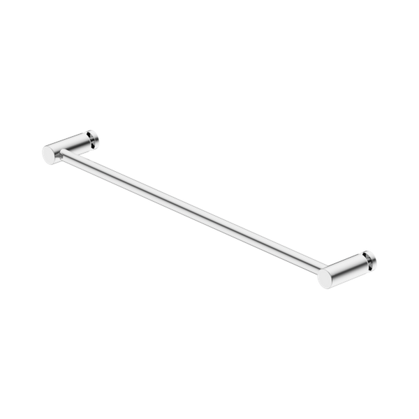 Nero 600mm Glass Mount Single Towel Rail Chrome