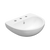 American Standard Studio 500 Wall Basin 3 Tapholes with Overflow White
