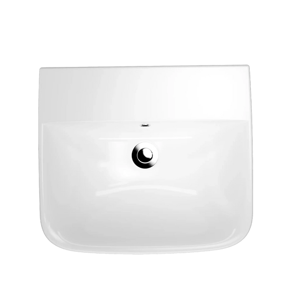 American Standard Cygnet 500 Semi Recessed Basin No Taphole with Overflow White