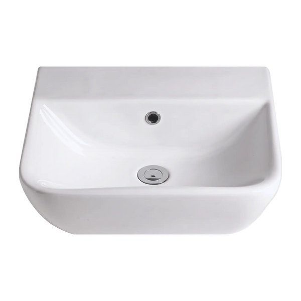 American Standard Cygnet 500 Semi Recessed Basin No Taphole with Overflow White