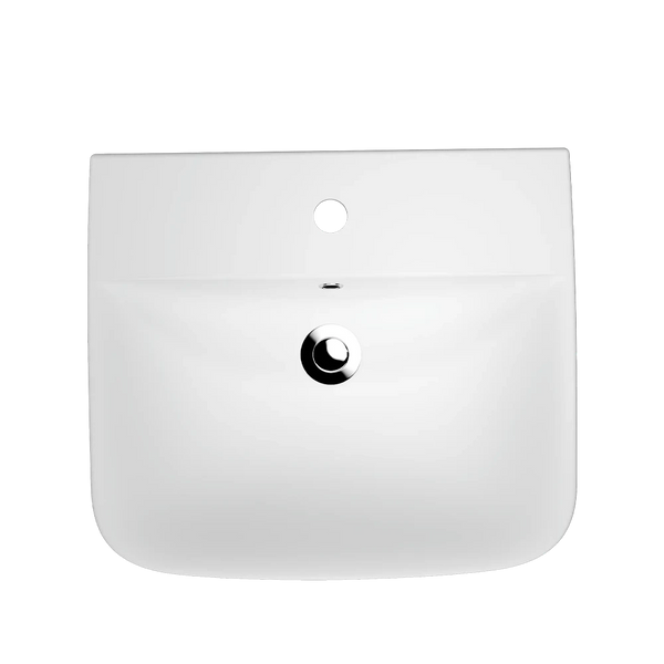 American Standard Cygnet 500 Semi Recessed Basin 1 Taphole with Overflow White