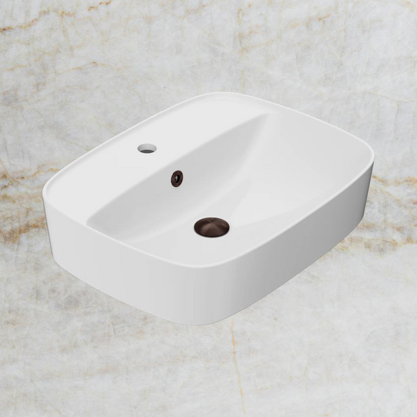 American Standard Signature 550 Counter Top Basin 1 Taphole with Overflow Ring and Pop-Up Waste Rome Bronze