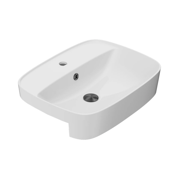 American Standard Signature 550 Semi Recessed Basin 1 Taphole with Overflow Ring and Pop-Up Waste Gunmetal