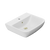 American Standard Cygnet 550 Wall Basin 1 Taphole with Overflow Ring and Pop-Up Waste Aged Brass