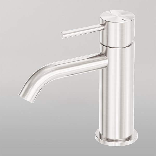 Nero Zen Basin Mixer Brushed Nickel