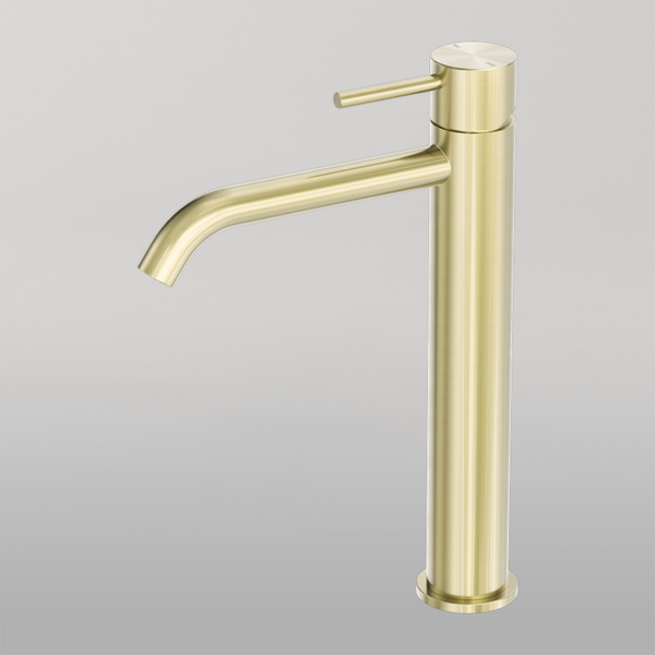 Nero Zen Tall Basin Mixer Brushed Gold