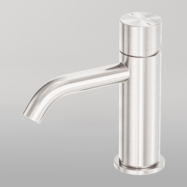 Nero Zen Basin Mixer Handless Brushed Nickel