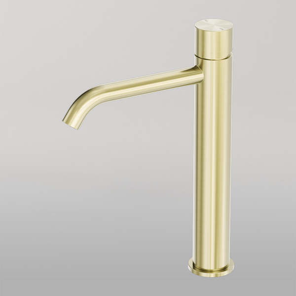 Nero Zen Tall Basin Mixer Handless Brushed Gold