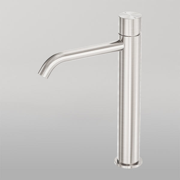 Nero Zen Tall Basin Mixer Handless Brushed Nickel
