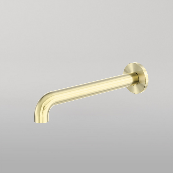 Nero Zen Round Basin/Bath Spout Only 185mm Brushed Gold
