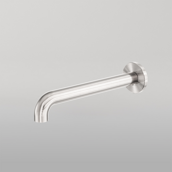 Nero Zen Round Basin/Bath Spout Only 185mm Brushed Nickel
