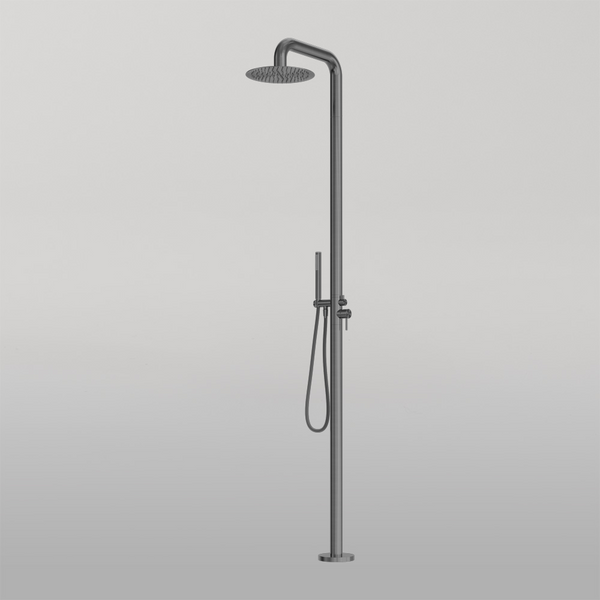 Nero Zen Outdoor Freestanding Shower Column Graphite
