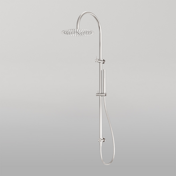Nero Zen Twin Shower Brushed Nickel