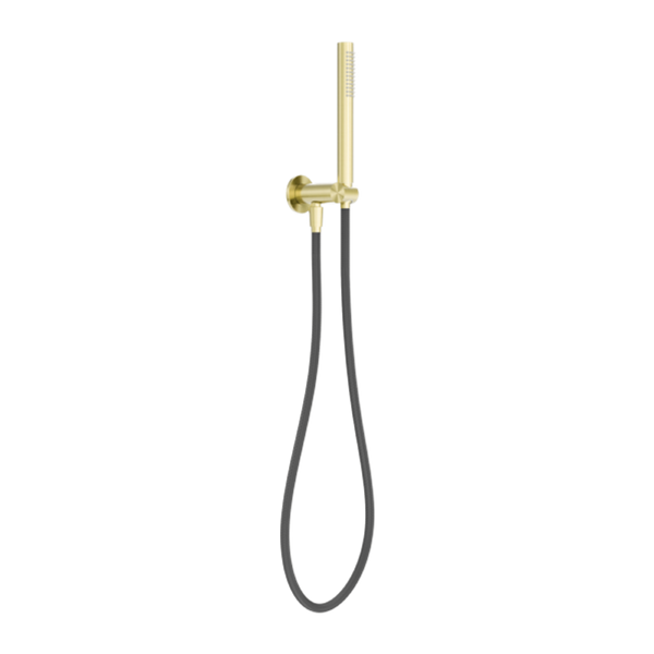 Nero Zen Shower On Bracket With Outdoor Shower Hose Brushed Gold