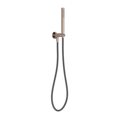 Nero Zen Shower On Bracket With Outdoor Shower Hose Brushed Bronze