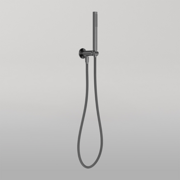 Nero Zen Shower On Bracket With Outdoor Shower Hose Graphite