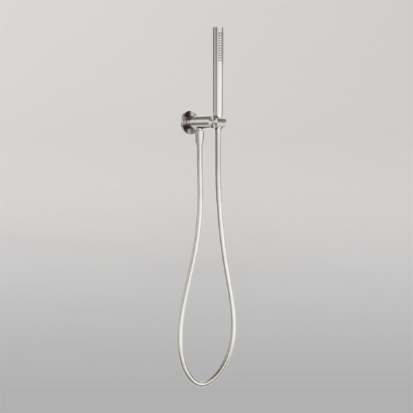 Nero Zen Shower On Bracket Brushed Nickel