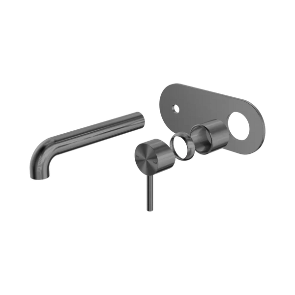 Nero Zen SS316L Wall Basin/Bath Mixer 185mm Spout (Trim Kit Only) Graphite