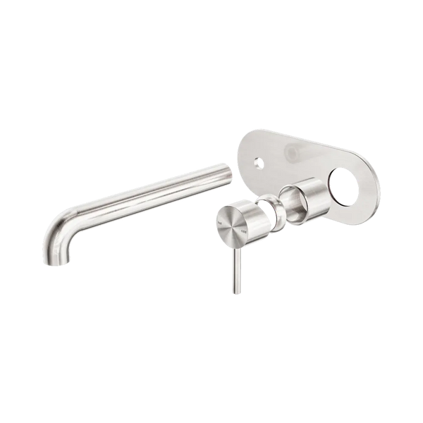 Nero Zen SS316L Wall Basin/Bath Mixer 230mm Spout (Trim Kit Only) Brushed Nickel
