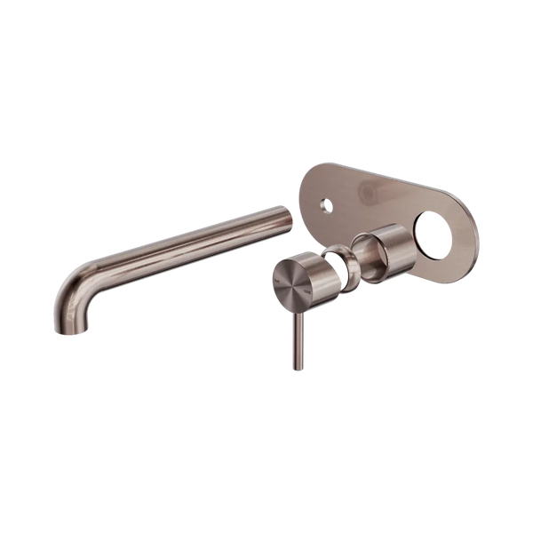 Nero Zen SS316L Wall Basin/Bath Mixer 230mm Spout (Trim Kit Only) Brushed Bronze