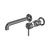 Nero Zen SS316L Wall Basin/Bath Mixer Separate Back Plate 185mm Spout (Trim Kit Only) Graphite