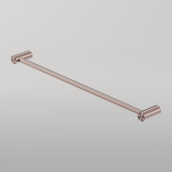 Nero Zen Single Towel Rail 800mm Brushed Bronze