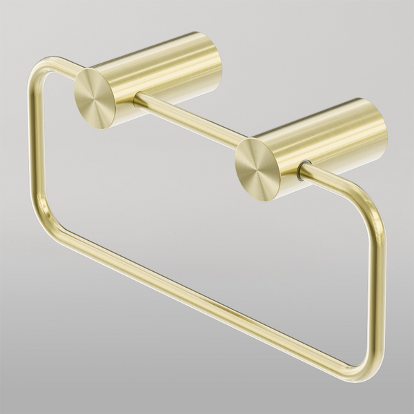 Nero Zen Hand Towel Ring Brushed Gold
