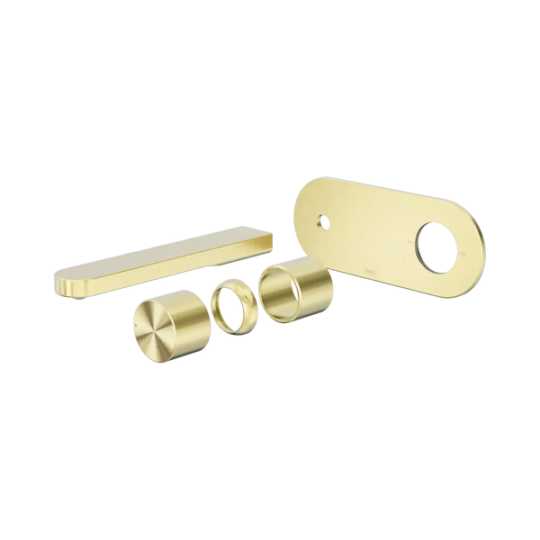 Nero Pure SS316L Progressive Wall Basin/Bath Mixer (Trim Kit Only) Brushed Gold