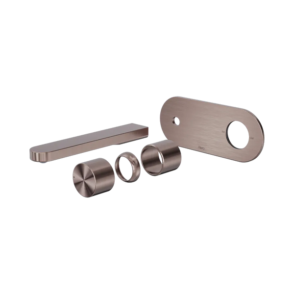 Nero Pure SS316L Progressive Wall Basin/Bath Mixer (Trim Kit Only) Brushed Bronze