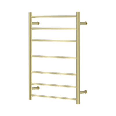 Nero Mecca 12V 7 Bar Heated Towel Ladder Brushed Gold