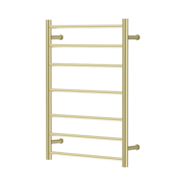Nero Mecca 12V 7 Bar Heated Towel Ladder Brushed Gold