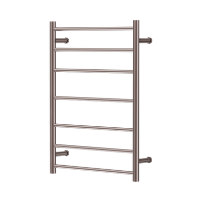 Nero Mecca 12V 7 Bar Heated Towel Ladder Brushed Bronze