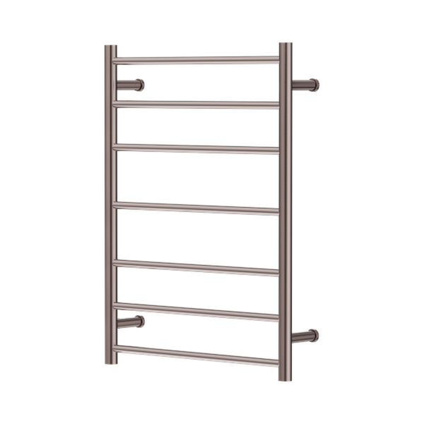 Nero Mecca 12V 7 Bar Heated Towel Ladder Brushed Bronze